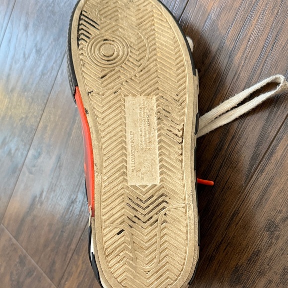 Off-White Black and White Striped Sneakers - Picture 9 of 10